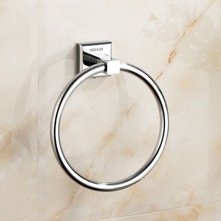 【 KOHLER 】Vòng treo khăn bằng đồng nguyên chất cho bếp và phòng tắm, giá treo khăn đơn giản, vòng tròn không cần khoan,