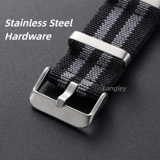 Dù Co Giãn NATO Nylon Dây Đồng Hồ Co Giãn Dây Đeo 18 Mm 20 Mm 22 Mm ZULU Đồng Hồ Dây Đeo Quân Sự Cho Seiko 5 Diver Lặn Nam Nữ Vòng Tay Quấn Xung Quanh