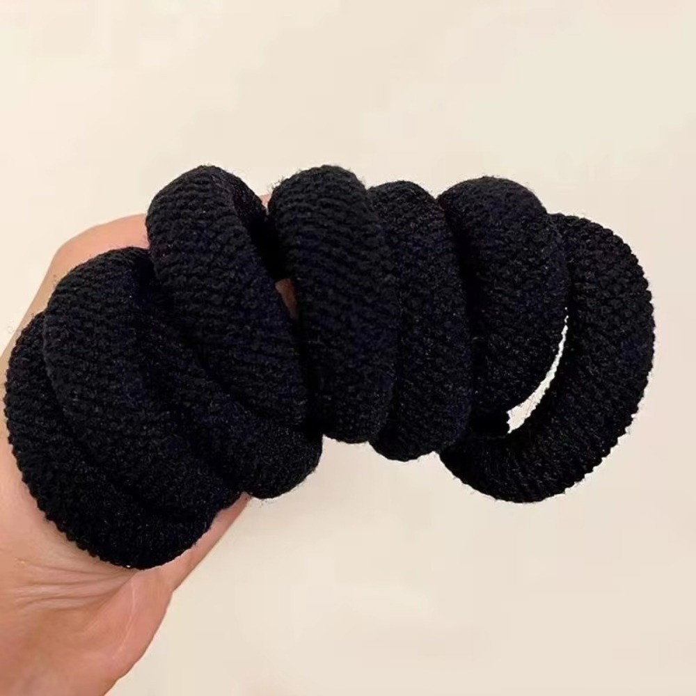 JKDESIGN Scrunchies - Bộ 5/10 cái, dây dày mềm mại, nhiều màu sắc, dành cho nữ