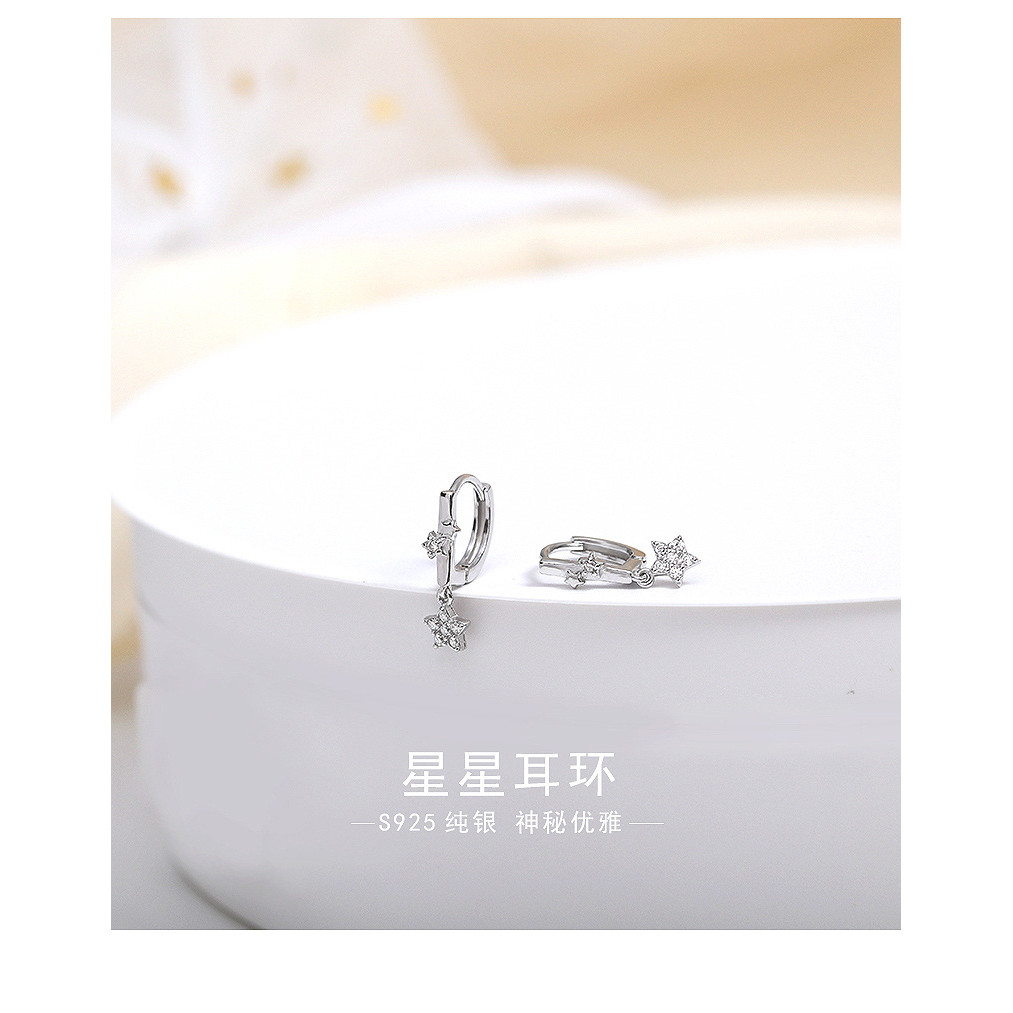 Bông tai ngôi sao bạc s925
