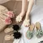 Dép đi biển WEETW, Dép xỏ ngón hoa ngày lễ chống trượt, Giày đế bằng thông thường Dép đi biển kỳ nghỉ ngoài trời