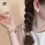 Dây buộc tóc co giãn đầy màu sắc Cherry dành cho nữ Cô gái Trang trí tóc ngọt ngào Dây buộc tóc Scrunchie Phụ kiện tóc pha lê EMKK