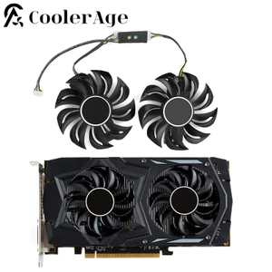 I75MM GA81B2U PFTA 12V 0.38A 4Pin RX 460 560 Dành Cho POWERCOLOR Dataland RX560 RX460 Quạt Làm Mát Card Đồ Họa Rồng Đỏ *