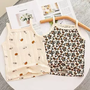 Mùa Hè Phong Cách Mới In Hình Thời Trang Đáy Thoải Mái Dễ Thương Nhẹ Top