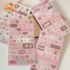 CANAMEK Kawaii Ghi Chú Âm Nhạc Dâu Lấp Lánh Stier Cho Điện Thoại Máy Ảnh Sổ Tay Stier Dễ Thương DIY Trang Trí Stier Bé Gái Quà Tặng CSF