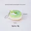 Móc khóa bánh rán kem thực tế Squishy Trang trí giảm căng thẳng