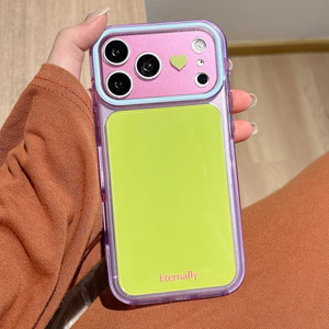 Ốp điện thoại Acrylic khối nối màu cho iPhone 17 Pro Max 16 15 Pro Max Vỏ bảo vệ chống sốc