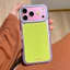Ốp điện thoại Acrylic khối nối màu cho iPhone 17 Pro Max 16 15 Pro Max Vỏ bảo vệ chống sốc