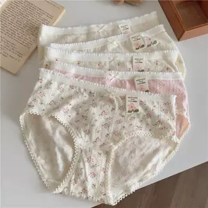 Quần lót kháng khuẩn mùa hè Hoa ngọt ngào Quần lót mỏng thoáng khí