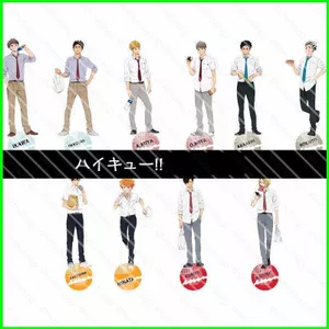 HT3 15CM Haikyuu Anime Nhân Vật Hành Động Mô Hình Đồ Chơi Acrylic Bộ Sưu Tập Lưu Niệm Trang Trí Hinata Shoyo Tsukishima Đạo Cụ TH3