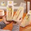 100 Chiếc Bánh Sandwich Nhựa Paaging Trong Suốt Túi Tam Giác Cho Bánh Mì Mông Túi Trang Trí Tiệc Sinh Nhật Điều Trị ELWW