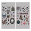 Thai| Decal Kính Dính Cho Halloween, Đề Can Dán Tĩnh In Mật Độ Cao, Trang Trí Cửa Sổ PVC Có Thể Tháo Rời Cho Cửa Kính Và Bầu Không Khí Lễ Hội