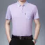 Áo sơ mi Polo ngắn tay thoải mái cho nam mùa hè có túi, áo ngắn tay bằng lụa băng