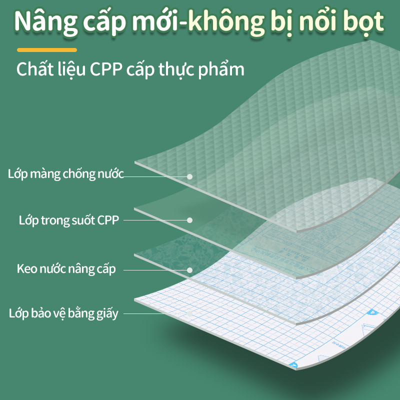 Bọc sách vở decal trong suốt chống nước combo 10 tờ tặng nhãn vở học sinh đủ size bảo vệ tốt hot