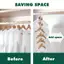 Cod 50pcs Mini quần áo móc áo cho tủ quần áo nối móc nhựa tủ quần áo Áo Extender Clips chủ tiết kiệm không gian