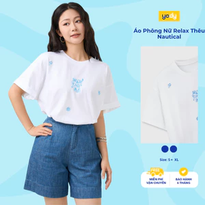 Áo Phông Nữ Yody Relax Thêu Nautical WCTS26S019