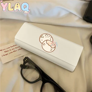 Phim hoạt hình dễ thương Họa tiết dừa Hộp đựng kính mắt từ tính Hộp lưu trữ di động để sử dụng kính mắt hàng ngày