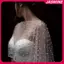 JASMINE Ngọc Trai Đính Hạt Cưới Quấn Sheer Ngọc Cổ Mềm Vải Tuyn Trước Ngắn Ba Khăn Choàng Cưới Phụ Kiện Cho Nữ Đầm JASMINE