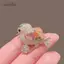 AqToCna Thời Trang Zircon Magpie Chim Thổ Cẩm Cho Nữ Tiệc Ve Áo Pin Tiệc Cưới Trang Sức Phụ Kiện AqToCna