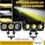 COD 3 Mắt LED Xe Máy Đèn Làm Việc Đèn Hai Màu Hi / Chùm Thấp Sương Mù Cho Ô Tô SUV Trus Ống Kính Mini Lái Xe MỚI