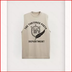 Taylor Swift TTPD Các Nhà Thơ Bị Tra Tấn Phòng Cosplay Vải 3D Áo vest Mùa Hè Áo Thun Anime Tay Ngắn