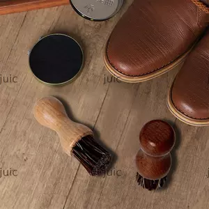 Bàn chải làm sạch nhà bếp JUIC, Bàn chải chăm sóc giày có tay cầm bằng gỗ đa chức năng, Loại bỏ bụi di động Thân thiện với môi trường Bàn chải bát đĩa bền bỉ Boot da