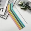 Có Thể Tháo Rời Có Thể Tái Sử Dụng Nhiệt Độ Cao Uống Silicone Ống Hút Bàn Chải Làm Sạch Túi Bảo Quản Khuỷu Tay Ống Thẳng Tùy Chọn 27IJ