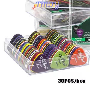 TMOY 30 Chiếc Acoustic Electri Alice Guitar Bass Pi Chống Trơn Trượt Trắng Mediator Cho Acoustic Điện Guitarra Ukulele Phụ Kiện TMOY