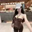 JULYHOT Thời Trang Gợi Cảm Ren Nâu Slim-Fit Dây Ne Vest Camisole Cho Nữ Mùa Hè Massivedeals
