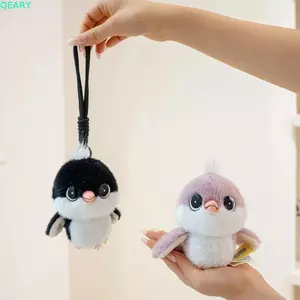 QEARY Sang Trọng Tit Bird Mặt Dây Chuyền, PP Cotton Sang Trọng Động Vật Chim Đồ Chơi Sang Trọng, Túi Mặt Dây Chuyền 13cm Kawaii Mô Phỏng Chim Sẻ Sang Trọng Đồ Chơi Trang Trí Nhà