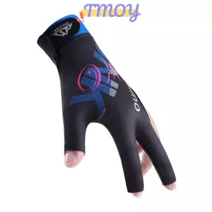 Găng tay bi-a TMOY Tay trái phải Găng tay bi-a ba ngón chống mài mòn Chống trượt Stiers Độ đàn hồi Găng tay tập bi-a TMOY