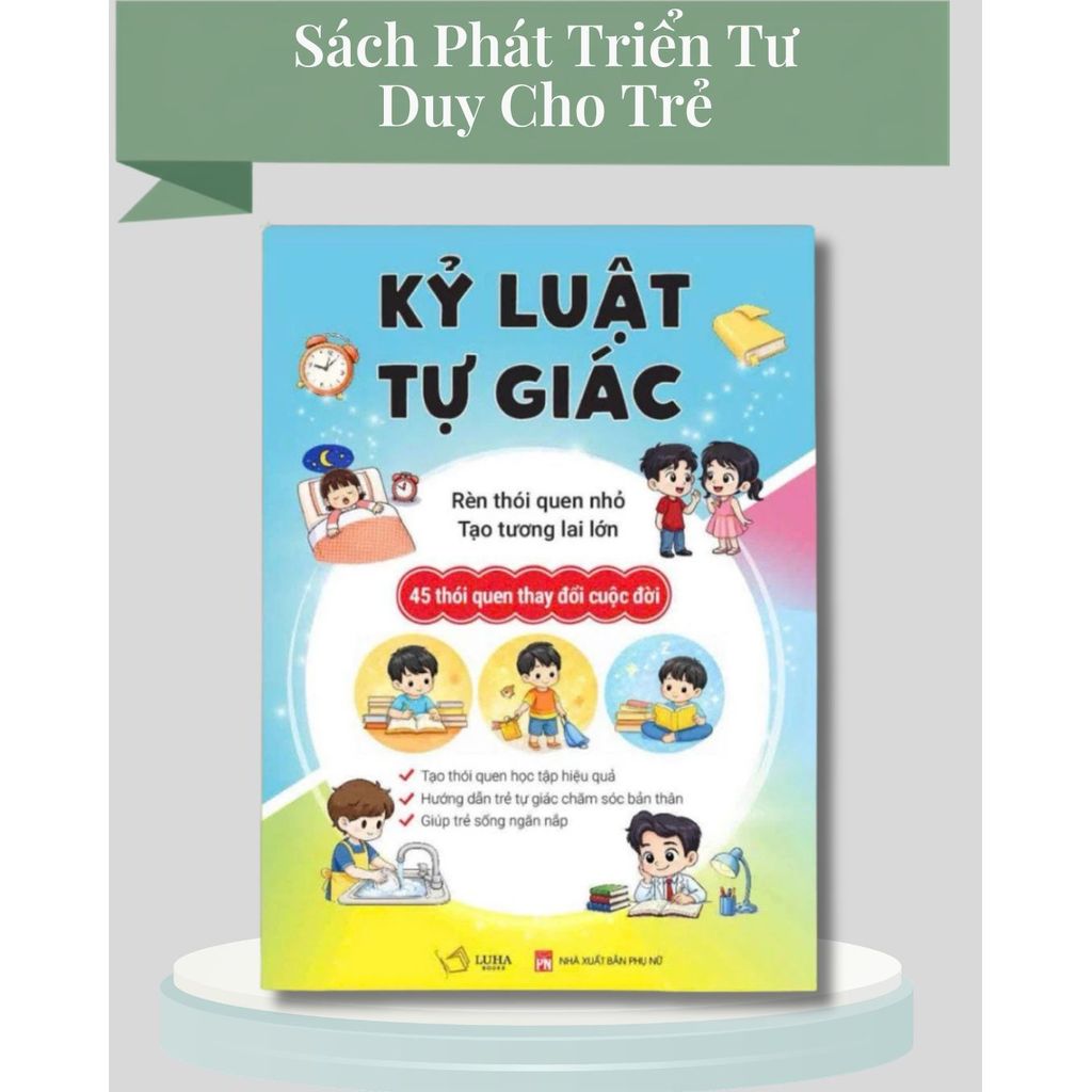 Bộ sách 5 cuốn: Kỷ Luật Tự Giác, Đắc Nhân Tâm cho trẻ, Tại Sao Phải Học, Định Luật Murphy