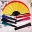 Võ Thuật Trung Quốc Kung Fu Fan Dance Fan Nhựa Hiệu Suất Sân Khấu Quạt Gấp Màu Trơn Photo Prop FSI