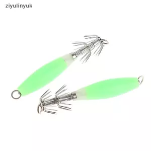 Ziyulinyuk 3 Mồi Mực Dạ Quang Bạch Tuộc Gỗ Tôm Mồi Phát Sáng Mồi Câu Cá Mồi Nước Mặn Mực Jig Móc VN