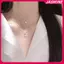JASMINE Thời Trang Đơn Giản Hai Lớp Ngôi Sao Mặt Trăng Mặt Dây Chuyền Nelace Ánh Sáng Sang Trọng Kẻ Sọc Kim Cương Xương Đòn Dây Xích Dành Cho Nữ Trang Sức Thời Trang JASMINE