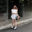 Mùa Xuân Mùa Hè Phong Cách Pháp Cổ Búp Bê Nhật Bản Váy Trắng Nhỏ Phong Cách Preppy Ngọt Ngào Cô Gái Nóng bỏng Thiết Kế Niche Eo hẹp Ôm Hơn Nhìn Đầm Giữa Chiều Dài Nữ