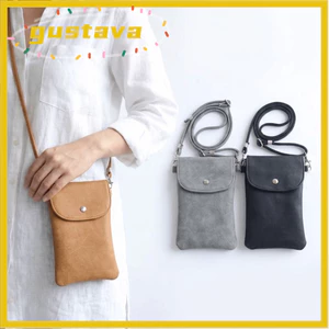 Túi đeo chéo Mini GUSTAVA, Ví điện thoại dọc da lộn bằng da PU, Dây đeo có thể điều chỉnh đa năng Túi đựng ví đựng tiền xu nhẹ gọn Sử dụng hàng ngày