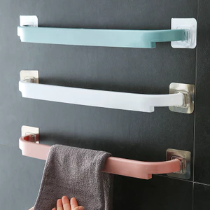 Cần Sáng Tạo Bắc Âu Móc Treo Khăn Tắm Giá Vệ Sinh Cần Khăn Giá Hút Cốc Đục Lỗ Phòng Tắm Đơn Giản Đơn Giản Miễn Phí