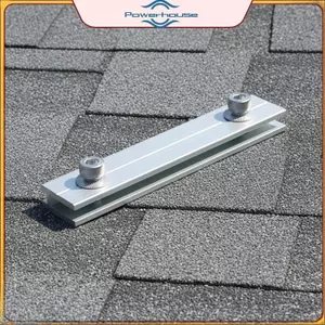 POWER Nhôm Mô-đun năng lượng mặt trời Đường ray Kết nối hồ sơ Kết nối đa năng Braet để lắp đặt năng lượng mặt trời tại nhà.