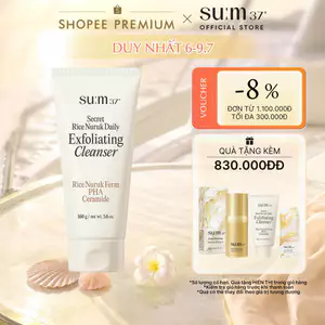 Sữa rửa mặt gạo tạo bọt Su:m37 Secret Rice Nuruk Daily Exfoliating Cleanser 160g