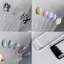 Giả Nail Art Color Card Display Stand Gel Polish Mẫu Fan Shape Nail Art Mẹo Mẫu Chân Đế Sơn Móng Tay Bảng Thực Hành Sơn Móng Tay EMKK