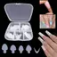 60 Miếng đệm silicon mềm có thể tái sử dụng Stencil Pháp Stier Nail Art Extension Duet System Hình thức kép Công cụ xây dựng móng tay kiểu Pháp