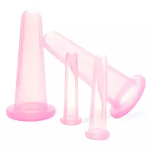 VFZ 4 Cốc Massage Silicon Cupping, Dành Cho Cơ Thể Fac Ne Massage Mắt Hút Chân Không Chăm Sóc Da Mặt Toàn Thân, Chống Lão Hóa Công Cụ Làm Đẹp Louislifecool