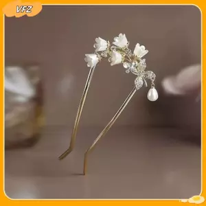VFZ Trung Quốc Hanfu Phụ Kiện Tóc Dài sel Vintage Lily Of The Valley Hình Chữ U Kẹp Tóc Hoa Handmade Tóc Stis Dành Cho Nữ Louislifecool
