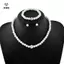 4 Cái / bộ Vintage Ngọc Trai Đơn Giản Nelace Bông Tai Bộ Trang Sức Dành Cho Nữ Cô Dâu Pha Lê Thanh Lịch Choker Tiệc Phụ Kiện Đám Cưới [Mina]