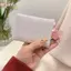 HFSHY Nữ Giả Da Ngắn Ví Dễ Thương Nơ Trang Trí Quilted Thiết Kế Nhiều Khe Cắm Thẻ Ví Bền Cho Sinh Viên Đại Học VN