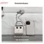 HFSHY Mini Da PU Túi Vuông Hoạt Hình Đáng Yêu Robot In Hình Dây Xích Kim Loại Có Thể Tháo Rời Cho Bé Gái Mặc Hàng Ngày Phù Hợp Với VN