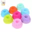 12 Cái / bộ Khuôn Làm Bánh Thạch Silicon Pudding Cupcake Muffin Donut Khuôn ELWW
