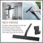 Vòi hoa sen Squeegee, Cửa sổ silicon Khăn lau màu đen không cần khoan Vòi hoa sen có móc treo