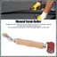 Con lăn giấy dán tường 40mm Con lăn đường may Thép, Tay cầm bằng gỗ Con lăn đường may silicon Sử dụng kép Bánh xe đồng thau để hàn PVC Dễ sử dụng Dễ dàng mang theo